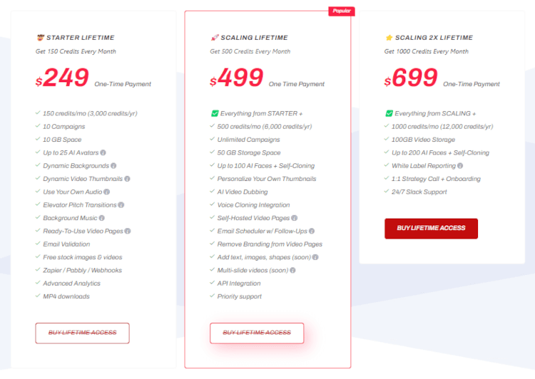 Reachout AI pricing